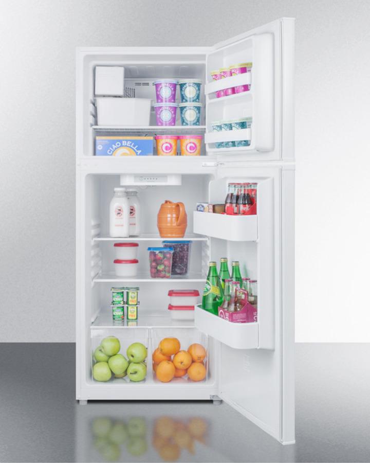 Summit 24" Wide Top Mount Refrigerator-Freezer With Icemaker - FF1084WIM - MyBBQDirect
