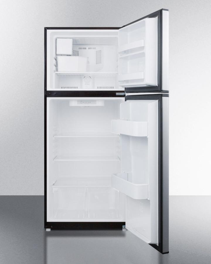 Summit 24" Wide Top Mount Refrigerator-Freezer With Icemaker - FF1085SSIM - MyBBQDirect