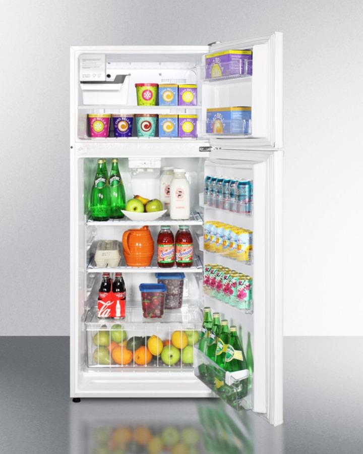 Summit 24" Wide Top Mount Refrigerator-Freezer With Icemaker - FF1118WIM - MyBBQDirect