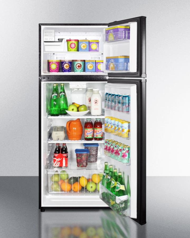Summit 24" Wide Top Mount Refrigerator-Freezer With Icemaker - FF1119BIM - MyBBQDirect