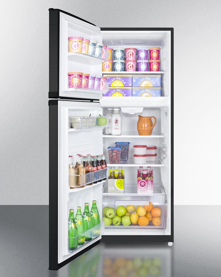 Summit 26" Wide Top Mount Refrigerator-Freezer - FF1427BKLHD - MyBBQDirect