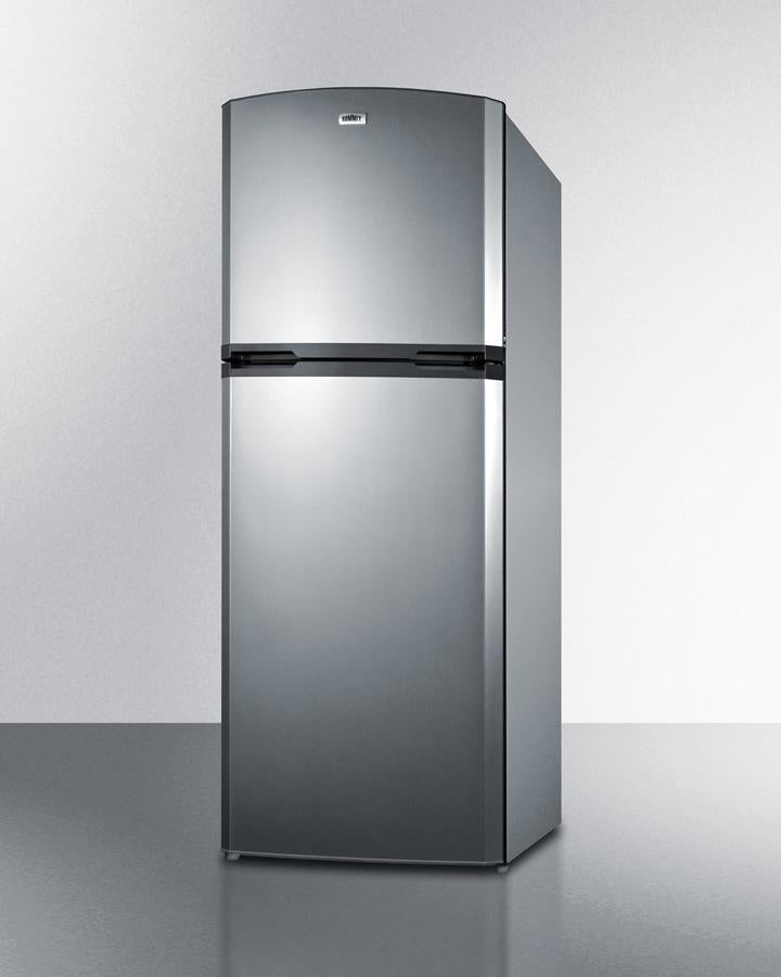 Summit 26" Wide Top Mount Refrigerator-Freezer With Icemaker - FF1427SSIM - MyBBQDirect