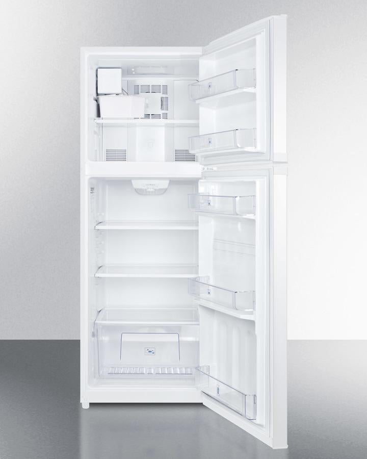 Summit 26" Wide Top Mount Refrigerator-Freezer With Icemaker - FF1427WIM - MyBBQDirect