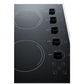 Summit 27" Wide 230V 5-Burner Radiant Cooktop - CR5B273B