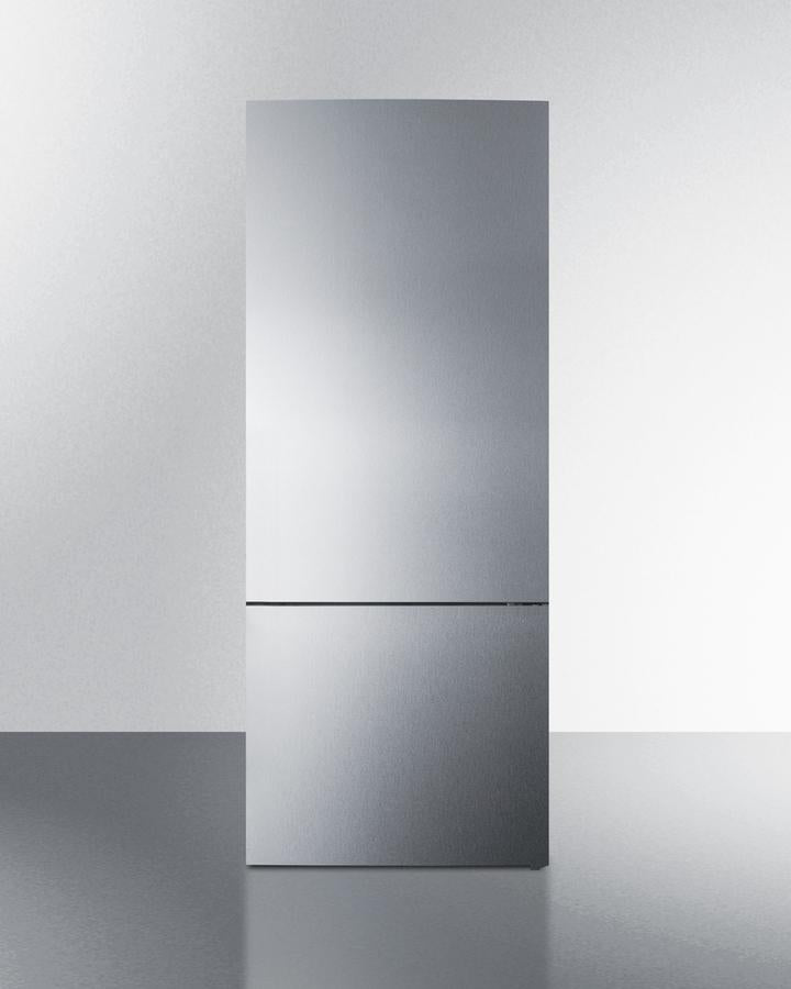 Summit 28" Wide Built-In Bottom Freezer Refrigerator With Icemaker - FFBF279SSBIIM - MyBBQDirect