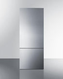 Summit 28" Wide Built-In Bottom Freezer Refrigerator With Icemaker - FFBF279SSBIIM