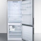 Summit 28" Wide Built-In Bottom Freezer Refrigerator With Icemaker - FFBF279SSBIIM - MyBBQDirect