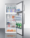 Summit 28" Wide Top Mount Refrigerator-Freezer - FF1511SS