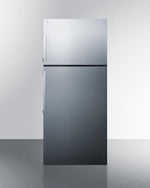Summit 28" Wide Top Mount Refrigerator-Freezer With Icemaker - FF1512SSIM - MyBBQDirect