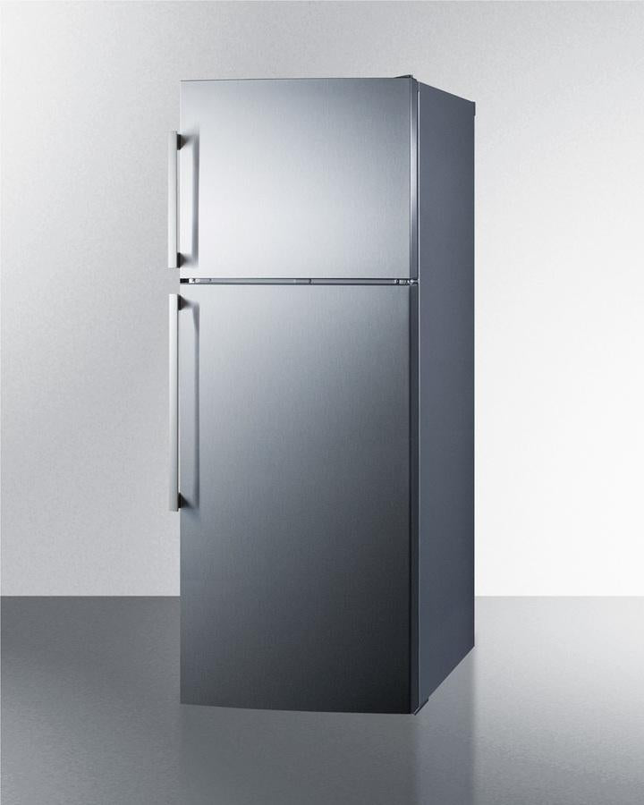 Summit 28" Wide Top Mount Refrigerator-Freezer With Icemaker - FF1512SSIM - MyBBQDirect