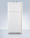 Summit 30" Wide Break Room Refrigerator-Freezer with Antimicrobial Pure Copper Handle - BKRF18WCPLHD