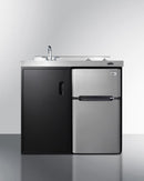 Summit 39" Wide All-In-One Kitchenette - C39ELGLASSBK