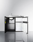 Summit 39" Wide All-In-One Kitchenette - C39ELGLASSBK