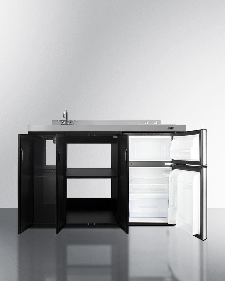 Summit 54" Wide All-In-One Kitchenette - CK54SINKL - MyBBQDirect