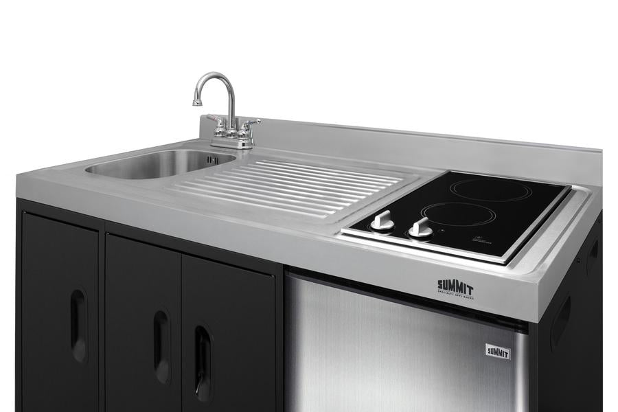 Summit 54" Wide All-In-One Kitchenette - CK54SINKL - MyBBQDirect
