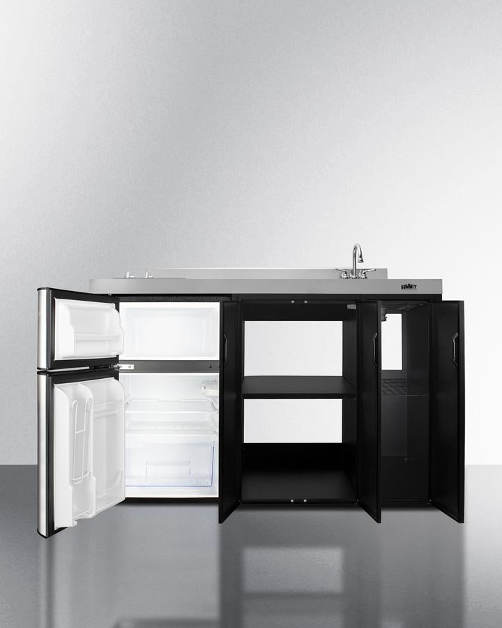 Summit 54" Wide All-In-One Kitchenette - CK54SINKR - MyBBQDirect