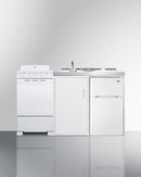 Summit 60" Wide All-in-One Kitchenette with Electric Coil Range - ACK60COILW