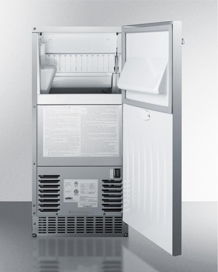 Summit 62 lb. Clear Outdoor/Indoor Icemaker - BIM68OSGDR - MyBBQDirect