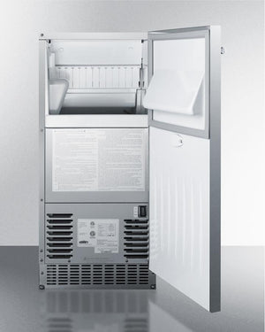 Summit 62 lb. Clear Outdoor/Indoor Icemaker - BIM68OSGDR - MyBBQDirect