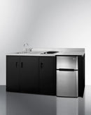 Summit 72" Wide All-In-One Kitchenette ADA Counter Height - CK72ADASINK