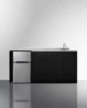 Summit 72" Wide All-In-One Kitchenette ADA Counter Height - CK72ADASINK