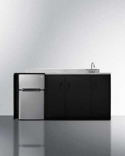 Summit 72" Wide All-In-One Kitchenette ADA Counter Height - CK72ADASINK