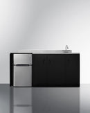 Summit 72" Wide All-In-One Kitchenette ADA Counter Height - CK72ADASINK