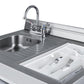 Summit 72" Wide All-in-One Kitchenette with Electric Coil Range - ACK72COILW