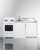 Summit 72" Wide All-in-One Kitchenette with Electric Coil Range - ACK72COILW