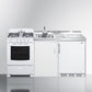 Summit 72" Wide All-in-One Kitchenette with Gas Range - ACK72GASW