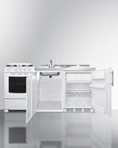 Summit 72" Wide All-in-One Kitchenette with Gas Range - ACK72GASW