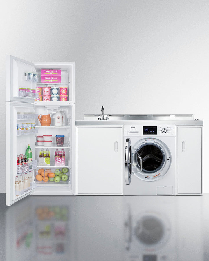 Summit 83" Wide All-In-One Kitchenette with Washer/Dryer Combo - ACKSPWD82 - MyBBQDirect