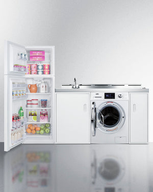 Summit 83" Wide All-In-One Kitchenette with Washer/Dryer Combo - ACKSPWD82 - MyBBQDirect