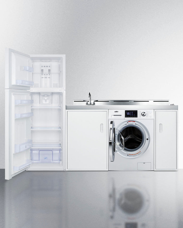 Summit 83" Wide All-In-One Kitchenette with Washer/Dryer Combo - ACKSPWD82 - MyBBQDirect