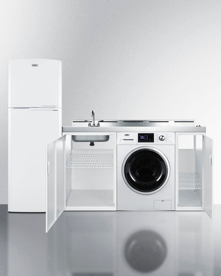 Summit 83" Wide All-In-One Kitchenette with Washer/Dryer Combo - ACKSPWD82 - MyBBQDirect