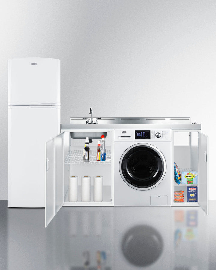 Summit 83" Wide All-In-One Kitchenette with Washer/Dryer Combo - ACKSPWD82 - MyBBQDirect