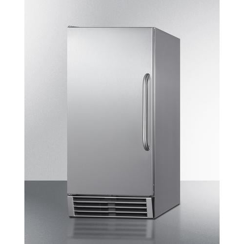 Summit Built-In 50 lb. Clear Icemaker Complete Stainless Steel Exterior - BIM44GCSS