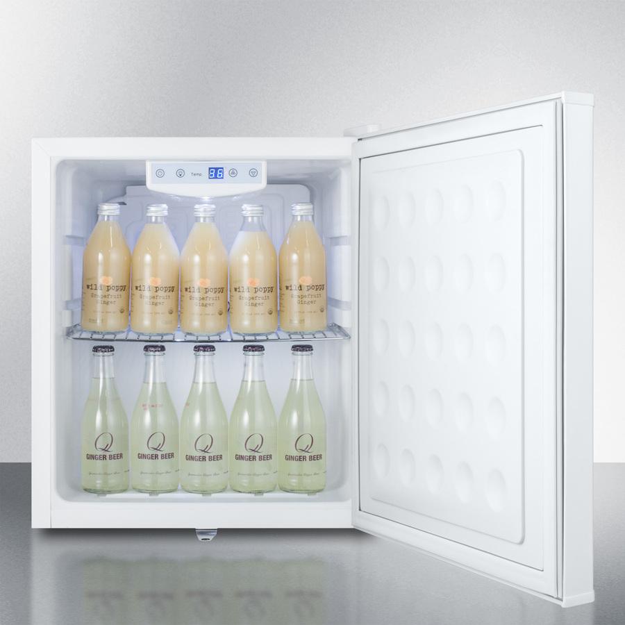 Summit Compact All-Refrigerator in White with Digital Thermostat - FFAR25L7 - MyBBQDirect