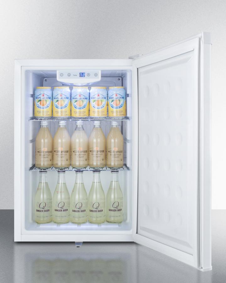 Summit Compact Built-In All-Refrigerator in White - FF31L7BI - MyBBQDirect