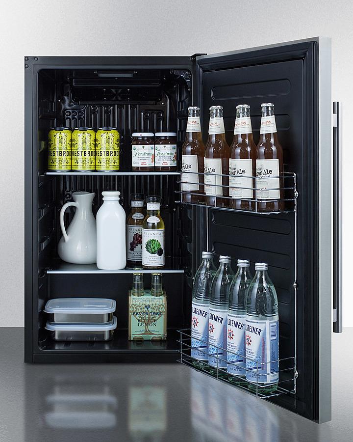 Summit Shallow Depth Built-In All-Refrigerator - FF195CSS - MyBBQDirect