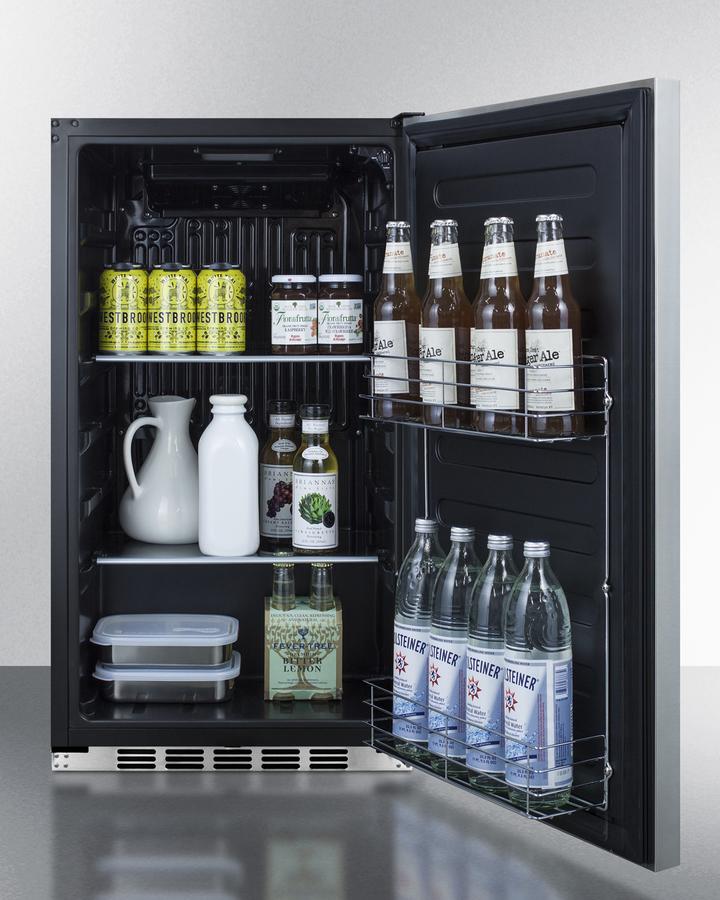 Summit Shallow Depth Built-In All-Refrigerator - FF195IF - MyBBQDirect