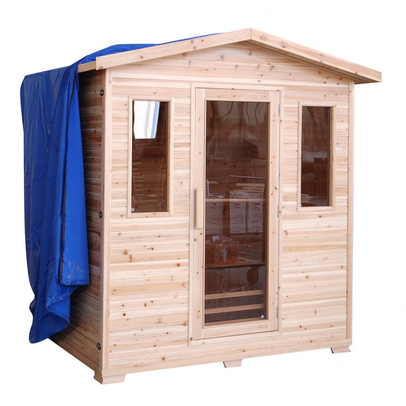 SunRay Grandby 3-Person Outdoor Infrared Sauna HL300D - PrimeFair