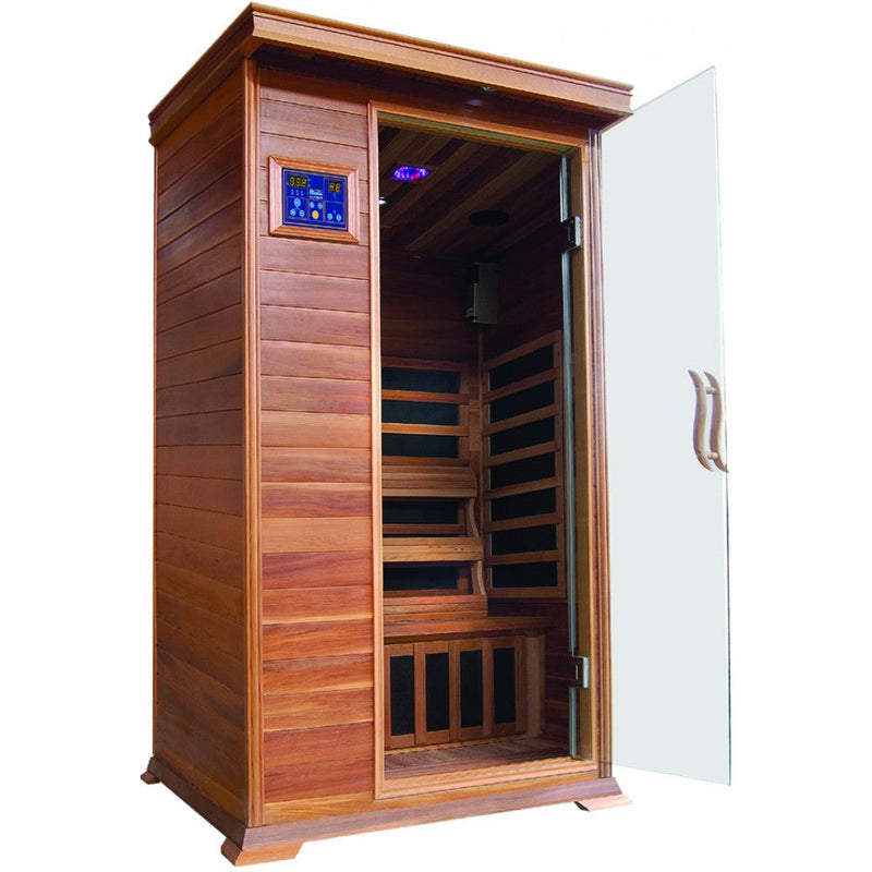 SunRay Sedona 1 Person Cedar Infrared Sauna HL100K - PrimeFair