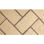 Superior 42" Mosaic Masonry Brick Liners-Ivory Full Herringbone - MOSAIC42M3-F0348-F0346 - MyBBQDirect
