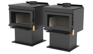 Superior Fireplaces 24 Inch Freestanding Wood Burning Stove Steel - WXS2016WS - MyBBQDirect