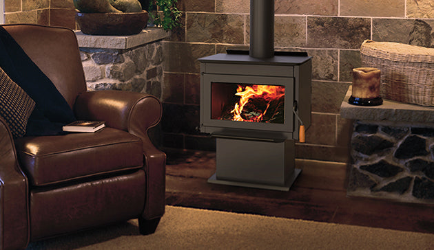 Superior Fireplaces 24 Inch Freestanding Wood Burning Stove Steel - WXS2016WS - MyBBQDirect