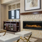 Superior Fireplaces 72" Linear Direct Vent Gas Fireplace with Interior Lights, Electronic Ignition - DRL6072TEN
