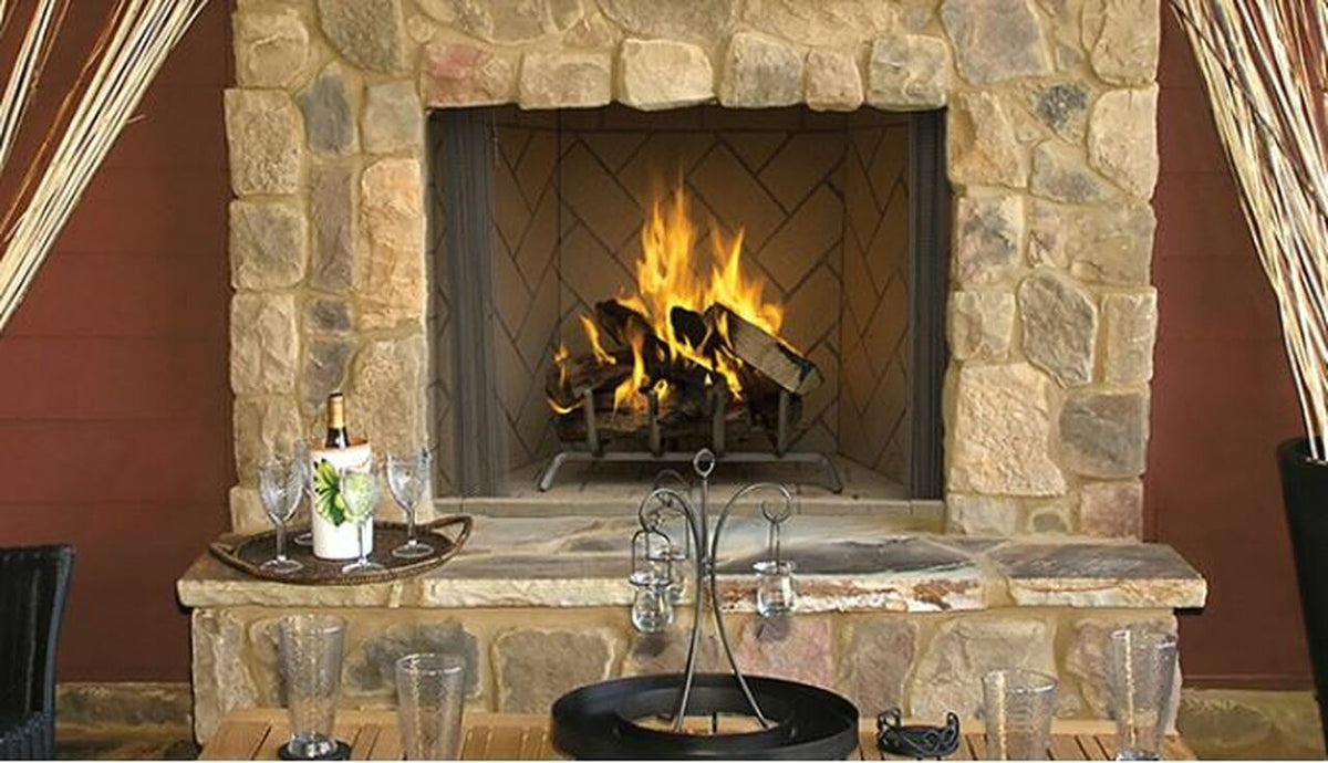 Superior Fireplaces Outdoor Wood burning Masonry Fireplace - WRE6036- 42"- 50" - MyBBQDirect