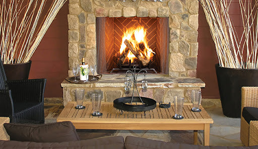 Superior Fireplaces Outdoor Wood burning Masonry Fireplace - WRE6036- 42"- 50" - MyBBQDirect