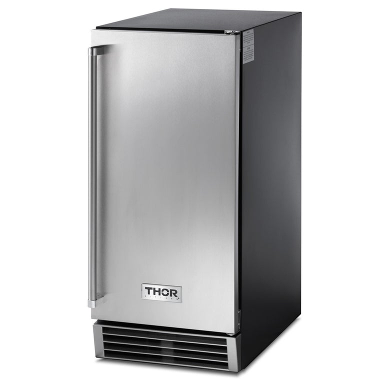 Thor Kitchen Appliance Package - 48 in. Gas Range, Range Hood, Ice Maker, Refrigerator, Microwave Drawer - HRF-TIMLRG4807U-TMD - MyBBQDirect